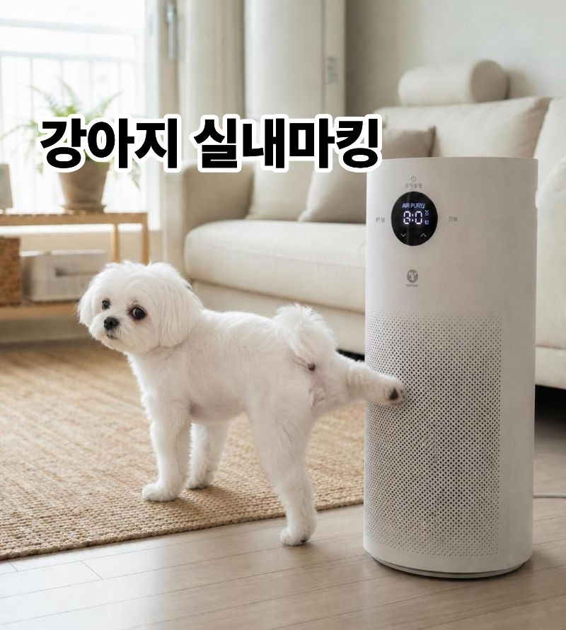 집 안에서 다리 들고 오줌 누는 강아지 실내 마킹 교육에 관해